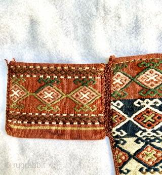 Shahsevan Qaradagh Spoon bag circa 1880 all good natural dyes and very good condition size 90x35cm,wool on wool.               