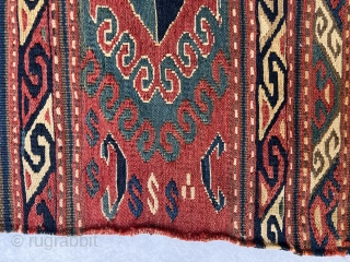 Very fine Shahsevan sumac mafrash panel circa 1880 all good natural colors and perfect condition size 55x40cm                