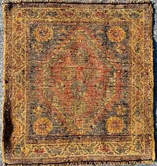 	shahsevan bagface 1880 circa first quality of wool and colors, perfect conditional•••size 60x57cm                    