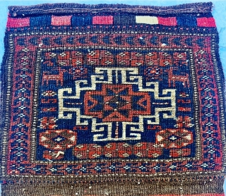 Beautiful Baluch Chanteh with animals circa 1880 all good natural colors and perfect condition size 60with kilimx38cm                