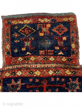 Kurdish Jaf saltBag circa 1880 wool on wool and good condation size 64x41cm
                    