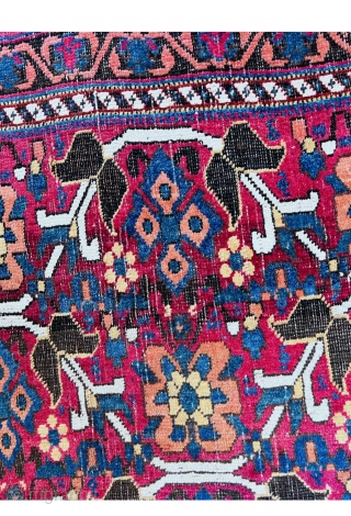 Persian Afshar small rug 1880 circa wool on wool all good natural colors and very good condition size88x74cm               