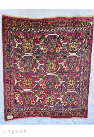 Persian Afshar small rug 1880 circa wool on wool all good natural colors and very good condition size88x74cm               