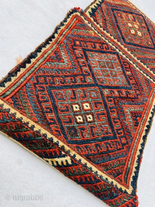 Kurdish saltBag circa 1880 all good natural colors and very good condation size65x43cm                    