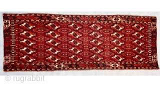 Turkmen tekke torba Late 19th c.(two side edges are cut),size125x45cm                       