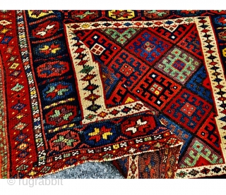 colorful Large antique Jaf bagface circa 1880 all good natural colors and good condition,size 112x66cm                  