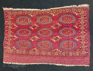 19th century Tekke Salor Gul chuval fragment,size 4'1"x2'9"/125x84cm                         