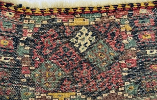 Kurdish Jaf bagface very tribal design and high wool  circa 1880  in perfect condition•••size63x41cm                 
