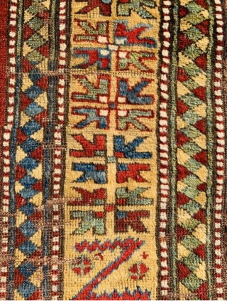 Kazak LoriPampak circa 1870  beautifully aged with worn out areas but no restoration 254x150Cm                  