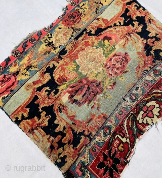 Antique Kurdish Bijar wagireh,circa 1870.size70x80cm                            