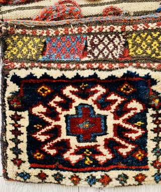 Qashqai small khorjin 1880 circa all good colors and very good condition size 50x25cm                   