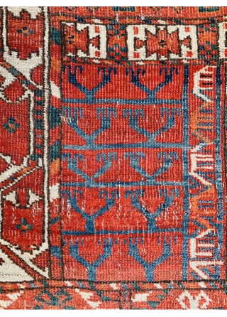 Antique Tekke Turkmen Ensi rug all good colors and without any repairs…size 145x111cm                    