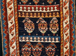 very fine N.W Persian sumak 1880 circa all good natural dyes and perfect condition wool on wool size50x33cm               