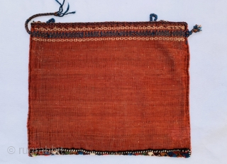 beautiful Afshar suomac bag circa 1880 ,all good natural colors and perfect condation,size 58x48cm                   