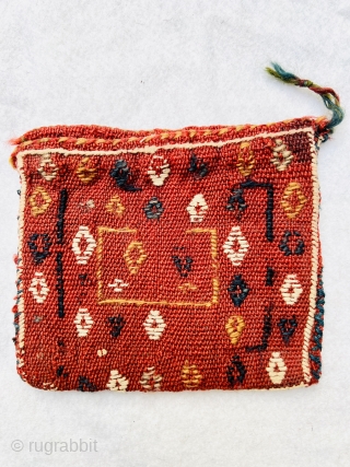 Beautiful Qashqai chanteh circa "1880,  all good natural dyes and perfect condition size14x15cm                   