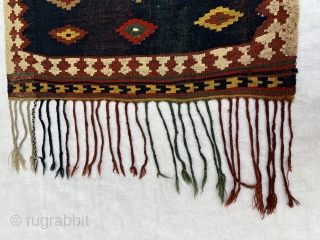 Beautiful  Qashqai kilim Nanoo ( Baby Cradle ) circa 1880 all good natural dyes and very good condition>size105x90cm              