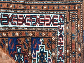 Antique fine Yomud bokche. All natural dyes. Measures 74x75 cm. Bokches are rare and highly collectible. This one is a very nice example in great condition. Reasonably priced.     