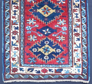 Early 20th C. Antique Zehur Child rug.
Feel free to ask for any question.                    