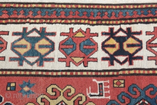 Early 20th C, Caucasian Gendje Kazak Runner.
Please Feel free to ast any question.                    