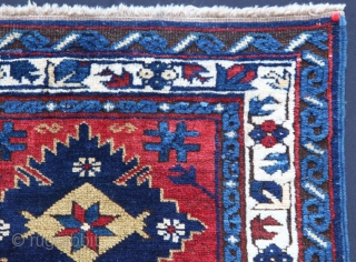 Early 20th C. Antique Zehur Child rug.
Feel free to ask for any question.                    