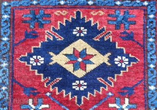 Early 20th C. Antique Zehur Child rug.
Feel free to ask for any question.                    