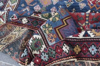 Antique World Class late 19th C, Caucasian Buba-shirvan Rare to find this big size Kuba rug.                 
