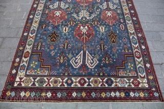 Antique World Class late 19th C, Caucasian Buba-shirvan Rare to find this big size Kuba rug.                 