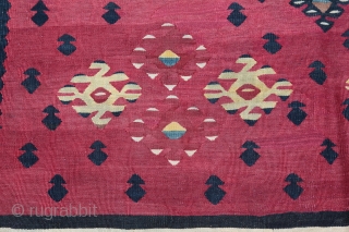 Antique Late 19th C. Sarkoy kilim, Top Collector.
Size :6'6'' X 4' 5'' Feet, Feel free to ask any question in your mind.           