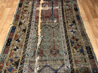 This is Antique Fragment Konya Runner.This is a Museum Piece, 
Size 9' 4'' X 3' 2'' Feet.
Please Feel free to ask any questions in your mind..
Thanks for visiting my page.   