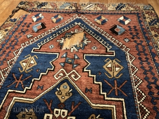 Antique Tribal Kazak, Size :6' 4'' x 3' 10''
Please Feel free to ask any questions in your mind..
Thanks for visiting my page.           