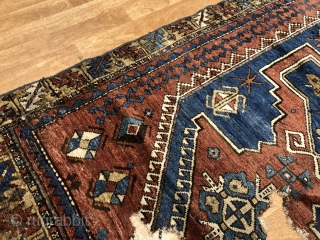 Antique Tribal Kazak, Size :6' 4'' x 3' 10''
Please Feel free to ask any questions in your mind..
Thanks for visiting my page.           