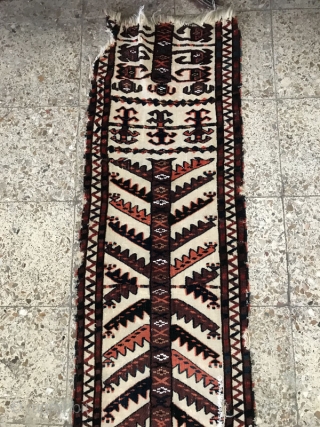 Turkmen wedding tent band fragment,Size:435 x 50 cm,came in after a good hand wash                   