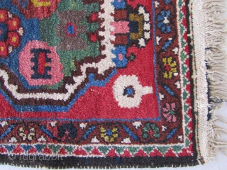 Bakhtiari poshti from Paradonbeh Village in fine condition.Size:56x54 cm                        