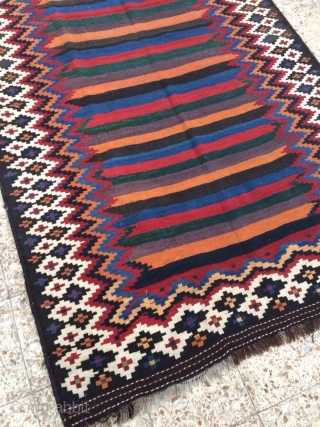 sw Persia double interlock kilim ,Lor i Bakhtiari ,in perfect condition,Size:255x150 cm                     