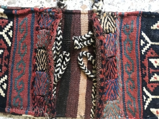 Afshar Tribes small doublebag(Akme khorjin) in a great condition,Size:48X20 cm                       