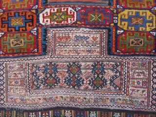 Antique Lor i Bakhtiari Saddlebag from 19th century ,Size:270x115 cm                       