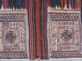 Antique Lor i Bakhtiari Saddlebag from 19th century ,Size:270x115 cm                       