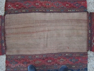 NW persia mafrash based on wool foundation,Size:100x54 cm                         