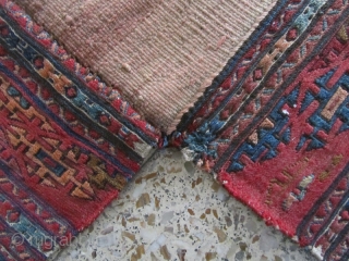 NW persia mafrash based on wool foundation,Size:100x54 cm                         