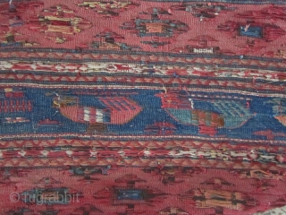 NW persia mafrash based on wool foundation,Size:100x54 cm                         