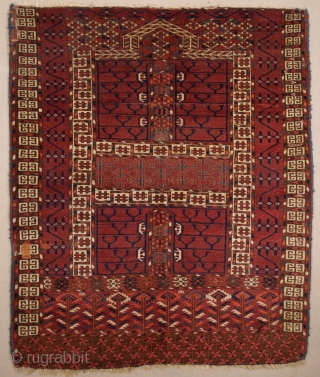 Mid 19th Century Tekke Engsi size 121x141 cm                         