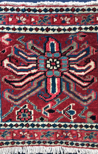 Persian Heriz Bag Face circa 1910 size 41x48 cm                        