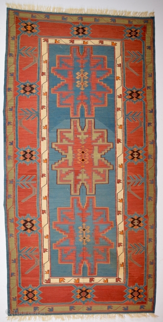 Antique Caucasian Avar Kilim size 148x293 cm                          