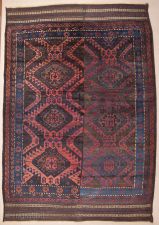 Late 19th Century Two Halves Timuri Baluch Main Carpet size 185x270 cm                     