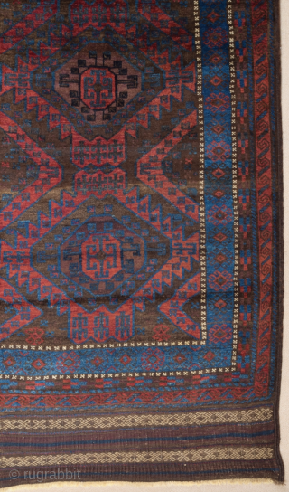 Late 19th Century Two Halves Timuri Baluch Main Carpet size 185x270 cm                     