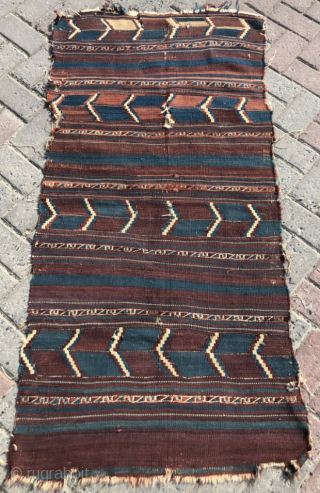 West Anatolian Yüncü Kilim circa 1850 size 78x156 cm                        