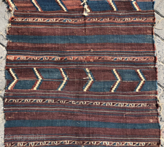 West Anatolian Yüncü Kilim circa 1850 size 78x156 cm                        