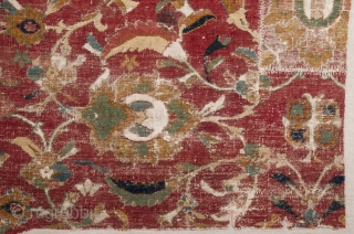 17th Century Isfahan Fragment size 119x145 cm                          