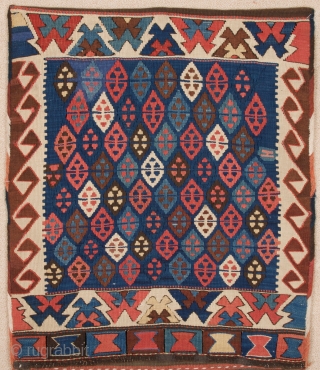 Shahsavan Kilim Heybe circa 1870 size 55x152 cm                         