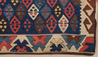 Shahsavan Kilim Heybe circa 1870 size 55x152 cm                         